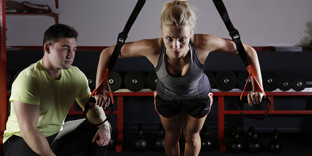 Fit Active Sports Dual Strap Suspension Trainer – Extra Heavy Resistance Bodyweight Straps