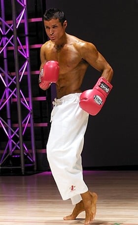 Sherif Kamal with boxing gloves