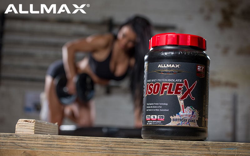 ALLMAX dumbbell row with Isoflex