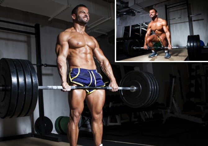 Barbell deadlift