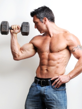 Train biceps with dumbbells for best results.