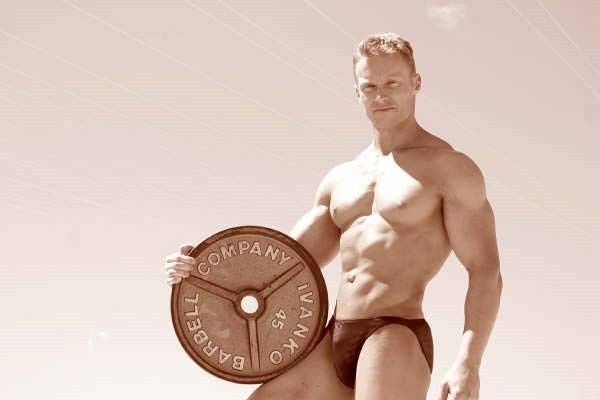 Brad Borland holding an Olympic plate