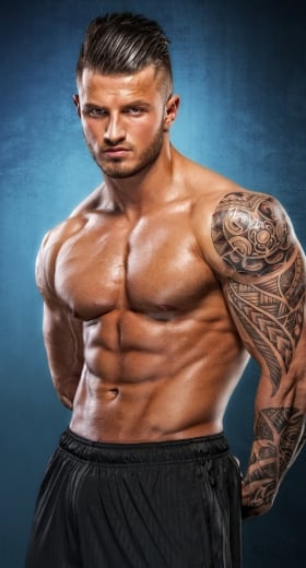 Shredded Male Physique