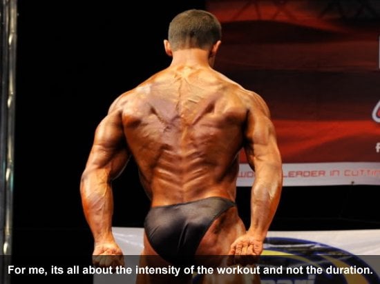 for me, its all about the intensity of the workout and not the duration.