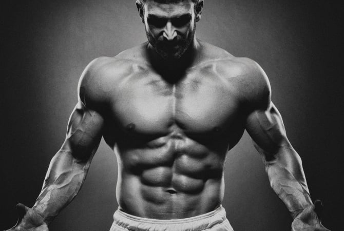 Jacked and muscular man
