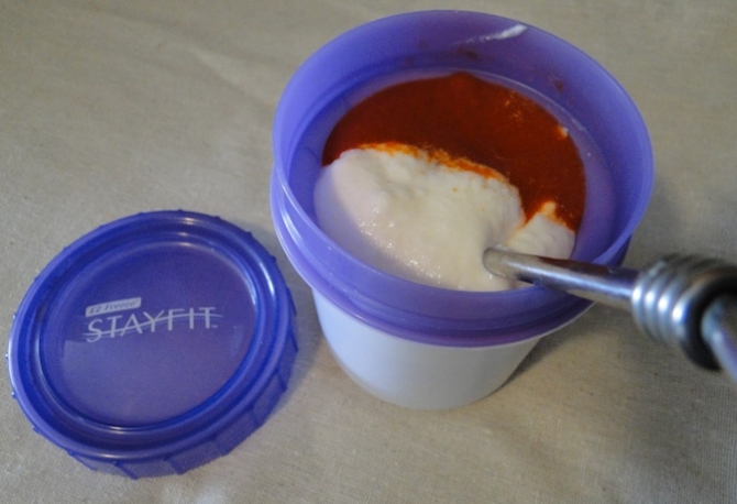 Sriracha and Greek yogurt