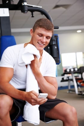 Texting At The Gym