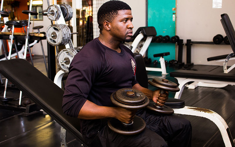 Athlete Focused on Body Composition