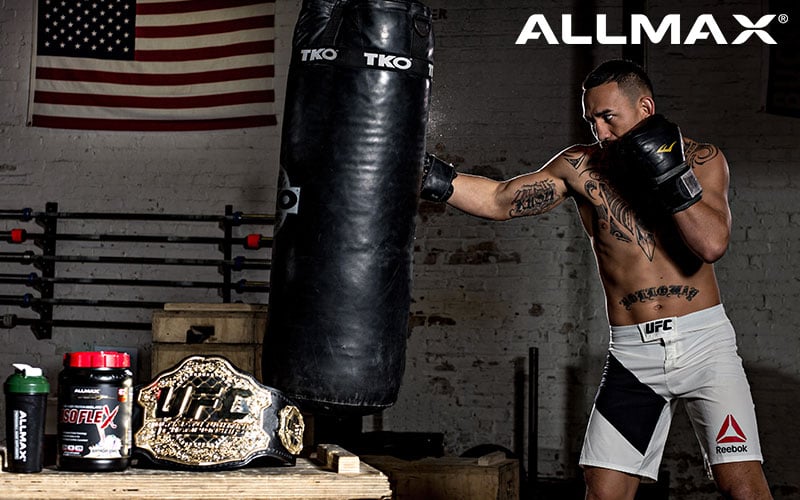 Allmax Athlete Throwing a punch