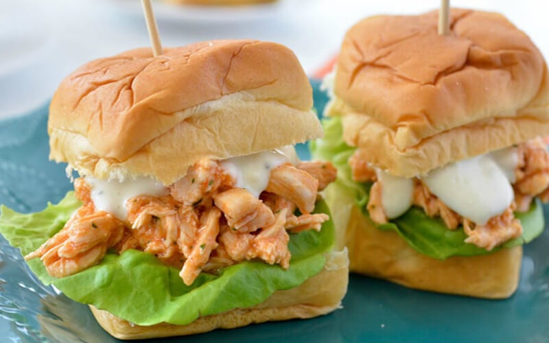 Gameday Buffalo Chicken Sliders