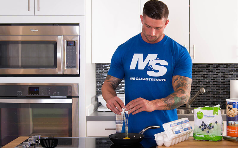 M&S Male Athlete Cocking Eggs