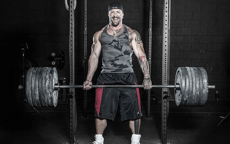 Kris Gethin Performing Deadlifts