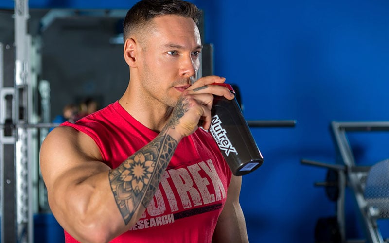 Anton Drinking Protein while Bulking
