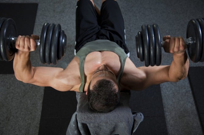 Dumbbell bench press
