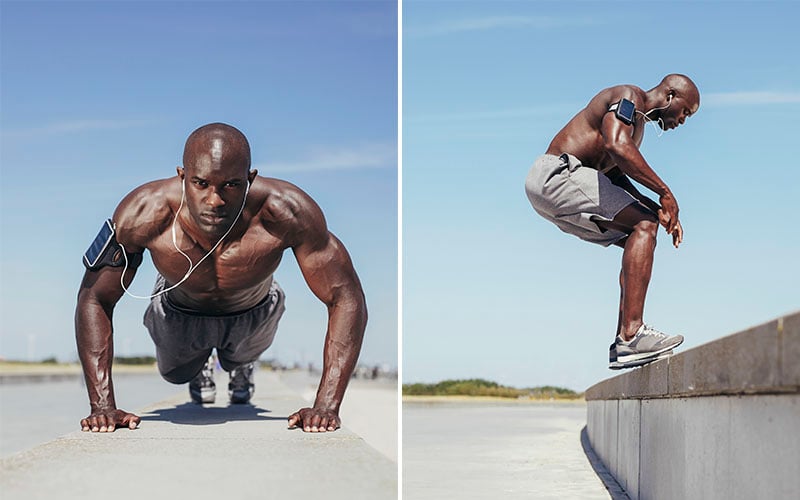 Exercises That Improve Jumping - Pushups and Box Jumps