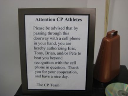 Gym Etiquette 201: No Cell Phones!