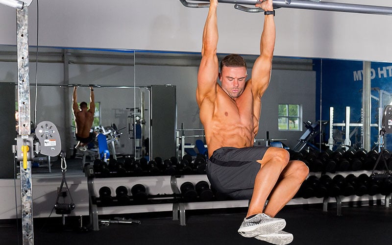 M&S Athlete Performing Hanging Oblique Static Holds