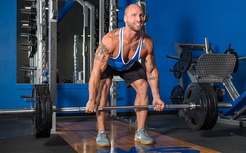 M&S Athlete Performing a Heavy Deadlift