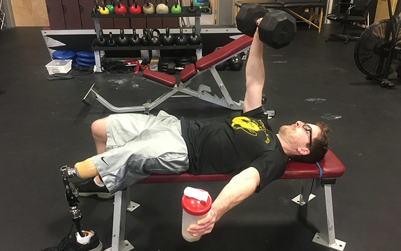 Irradiation Unliateral Dumbbell Bench