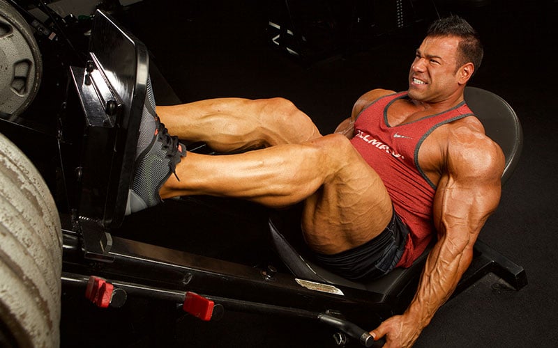 ALLMAX Athlete Working Out With Focus from Lions Mane