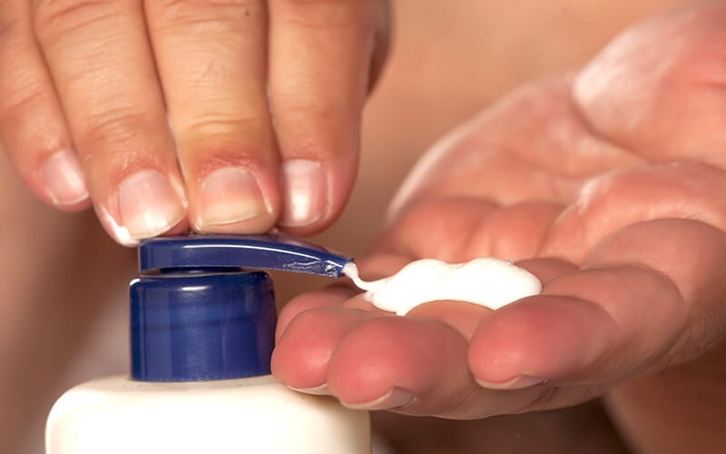 Some lotions can help combat inflamation