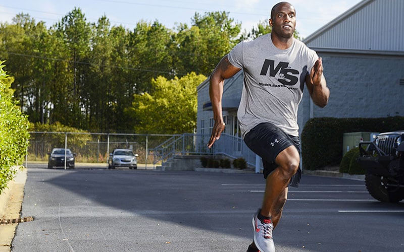 Athlete Using Mapmyrun