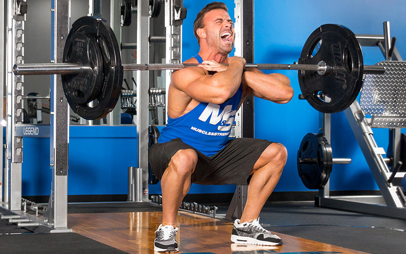 Model in pain from not maintaining current strength