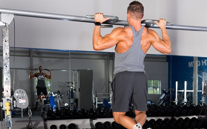 M&S Athlete Performing a Pull Up