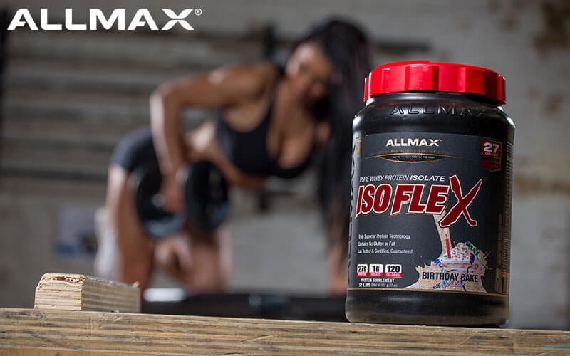 Allmax female athlete rowing