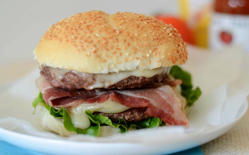 Double Beef & Bacon Cheeseburger