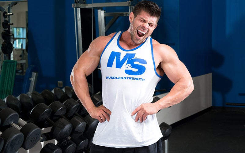 Man Yawning at the Gym