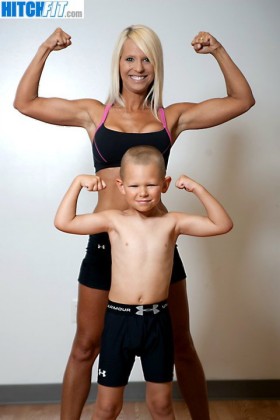 brandi Wisdom and son.