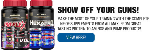 Complete Line of Allmax Nutrition Supplements