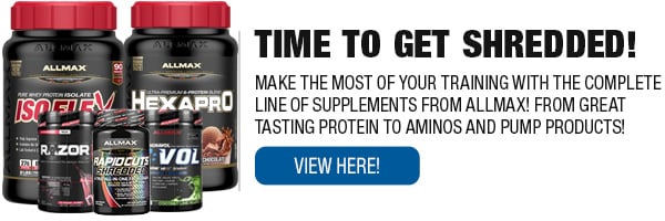 Complete Line of ALLMAX Supplements