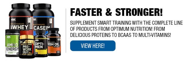 Complete Line of Optimum Nutrition Supplements