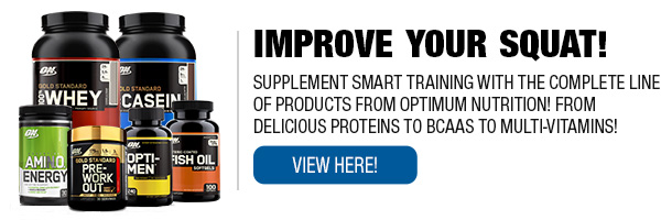 Complete Line of Optimum Nutrition Supplements