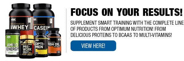 Complete Line of Optimum Nutrition Supplements