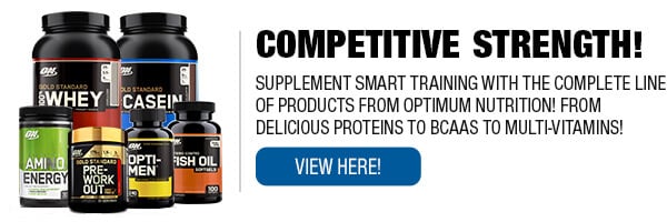 Complete Line of Optimum Nutrition Supplements