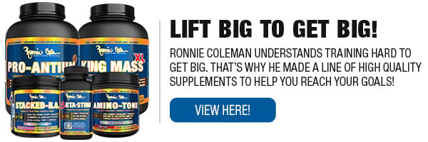 Complete Line of Ronnie Coleman Signature Series Workouts