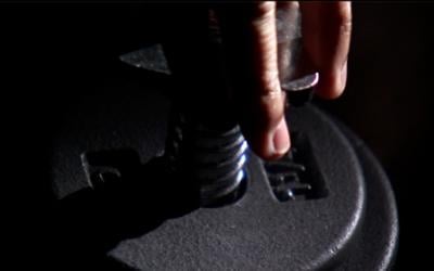 Close up of weight in gym