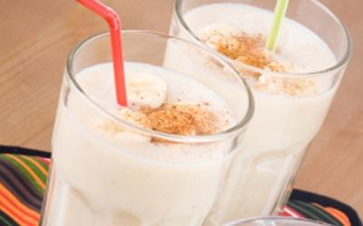 Banana, Cinnamon and Peanut Butter Protein Shake