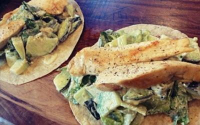 High Protein Chicken Caeser Wraps