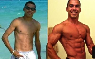 Chris McGlynn before and after transformation