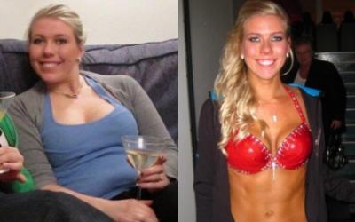Emilia Andradottir before and after transformation