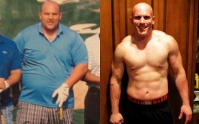 Giuseppe Mangiafico before and after transformation