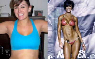 Katie Cates before and after transformation