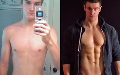 Nate Thibeault body transformation before and after