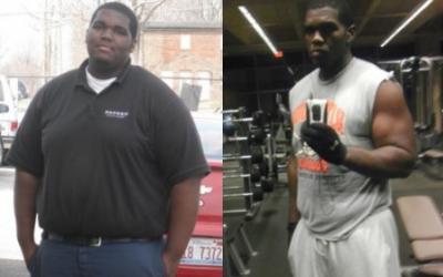 Quintin Reed before and after transformation