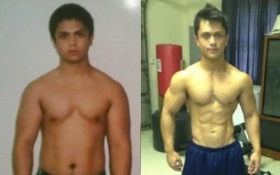 Trevor Lazarus before and after transformation
