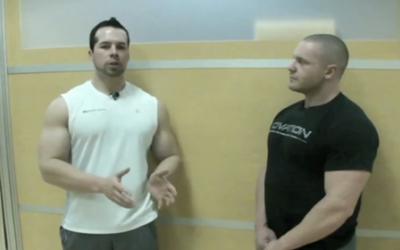 Coach explaining fitness tips